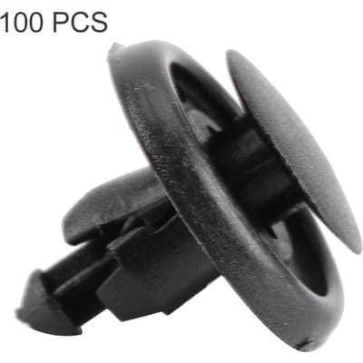 Bevestigingsclips voor motorkapbumper en spatbordvoering met drukknop voor Toyota 9046707166(100 stuks) gray