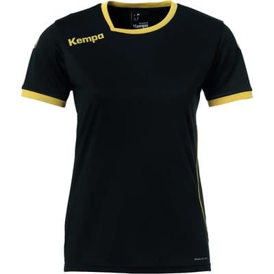Kempa Curve Shirt Dames - Zwart / Goud - maat XL