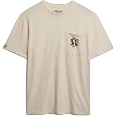 Superdry - The Merchant Store - T-shirt met grafische borstzak - Heren - T-shirts