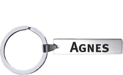 Sleutelhanger Met Naam - Agnes - RVS