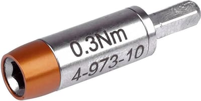 BERNSTEIN Tools for Electronics Bernstein Werkzeugfabrik 4-973 Draaimomentadapter Vooringesteld Zeskant 0.3 - 0.3 Nm