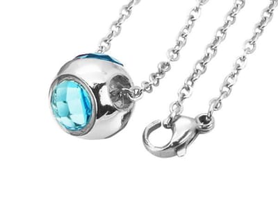 Amanto Ketting Danya Blue - 316L Staal - Ø12mm - 50cm