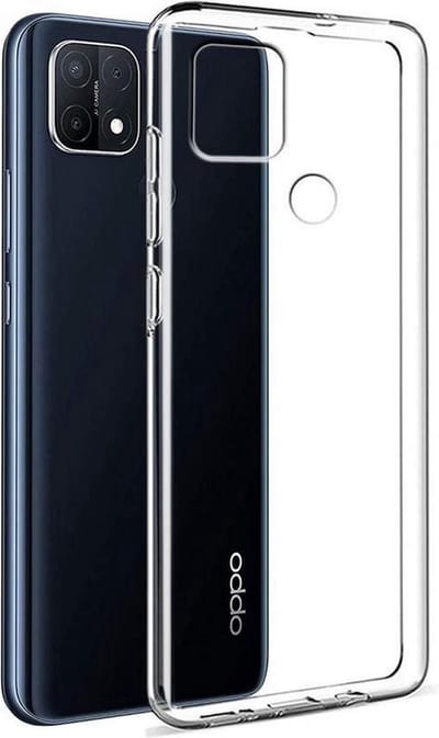 LuxeBass Hoesje geschikt voor Oppo A15 - Anti Scratch - Silicone case - Soft cover - Transparant