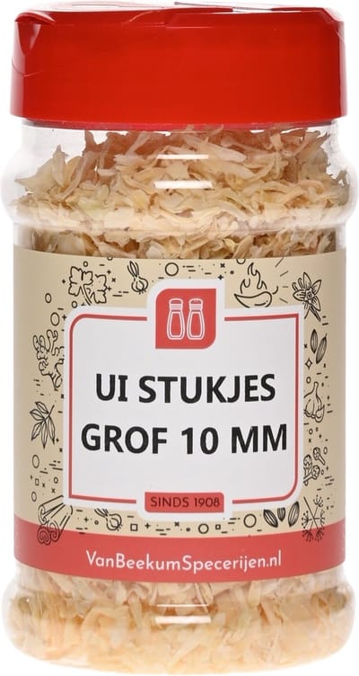 Van Beekum Specerijen - Ui Stukjes Grof 10 mm - Strooibus 60 Gram