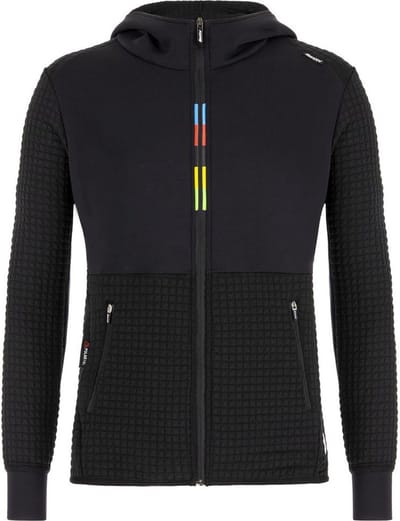 Santini Casual jack Zwart Heren - Official Uci Rainbow Casual Jacket Black-3XL