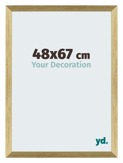Your Decoration - Puzzellijst 48x67 cm - Goud Glans - Puzzellijst 500-1000 stukjes - MDF Fotolijst - Mura