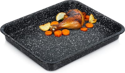 Braadslede Geëmailleerd Rechthoekige GRANDE 4 l, 39,5x33,5x4,5 cm - Ovenschaal - Braadpan