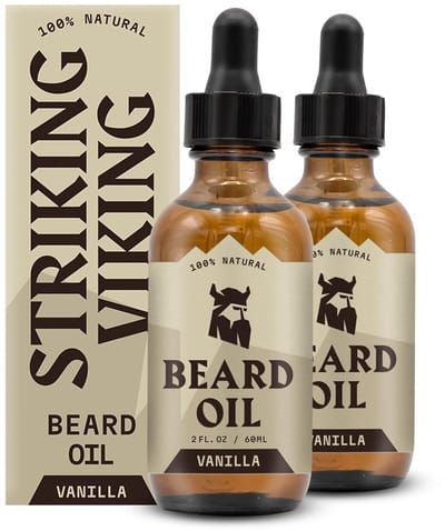 Striking Viking Baardolie voor Mannen - Vanilla - 2-pack 120 ml