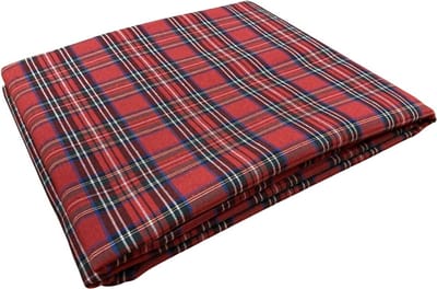Kerst Tafelloper Rood Geruit 50x150 cm – Windsor Tartan – Engelse Landhuisstijl – Strijkvrij