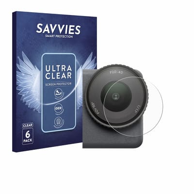 Savvies - Screenprotector voor DJI Osmo Action 6 (Lens) - Folie Beschermfolie transparant 6 Stuks
