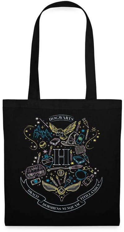 Harry Potter Hogwarts onderdelen Tas Van Stof Schoudertas