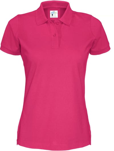 Cottover POLO PIQUE LADY - GOTS GECERTIFICEERD 141005 - Fuchsia - M