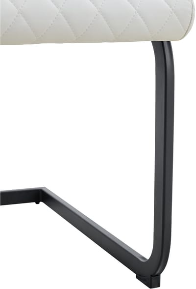 MODENUIT Ronde Eettafelset - 107 cm - Dubbele Opberglaag - Voor Eetkamer en Kleine Ruimtes - MDF en Metaal - Zwart en Wit