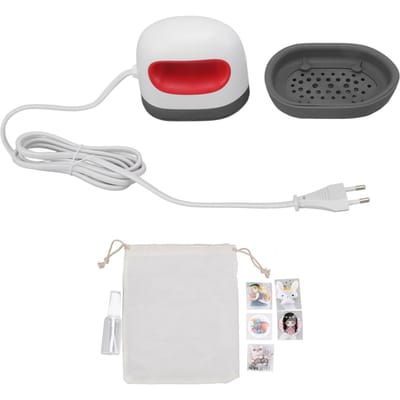 Mini Hittepersmachine Kleine Hittepersmachine Draagbaar Verwarmingsoverdracht Strijkijzer voor Doek Stof white