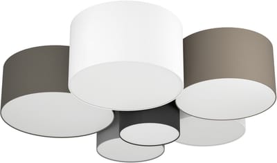 EGLO Pastore Plafondlamp - E27 - Ø 99 cm - Wit/Grijs/Zwart/Bruin