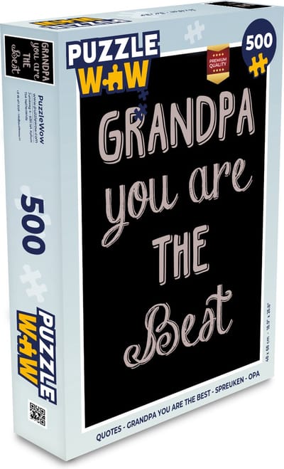 Puzzel Quotes - Grandpa you are the best - Spreuken - Opa - Legpuzzel - Puzzel 500 stukjes