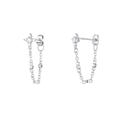 Yehwang | Oorbellen | Oorknoppen |Ster met kettinkje | Meisje | Tieners| Dames | Hip |Cadeau voor haar
