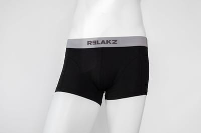 RELAKZ Bamboe Katoen Heren Trunk Zwart S - 2-pack
