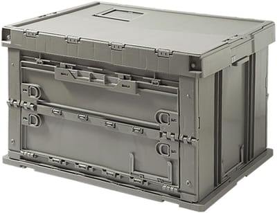 Cosensi - Foldable Camping Box - Opvouwbaar - 75 Liters - Celadon Groen - Plastic Opbergdoos - Geschikt voor Buitenactiviteiten