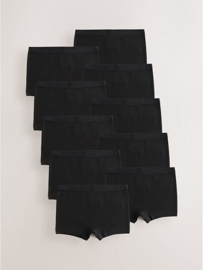 Next - Meisjes - Short Briefs 10 Pack - Zwart