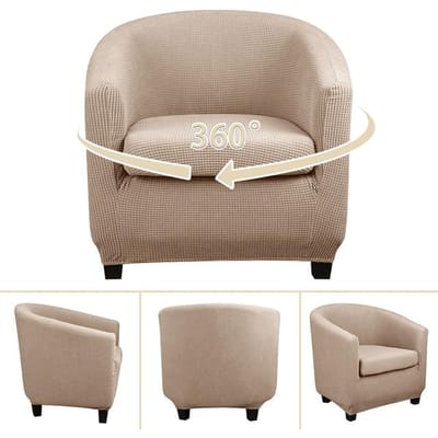 Elastische Jacquardhoes voor kuipstoel Woonkamer 1-zitsbank Hoes voor eenpersoonsmeubels Bank Wasbare fauteuilhoes Universal size