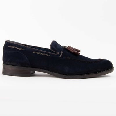 Purapiel Mocassin Moretto2 Blauw