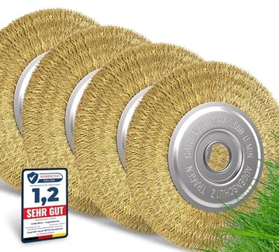 Voegenborstel set van 4 voor voegenreiniging en onkruidverwijdering | Compatibel met Multibrush en andere draadborstels