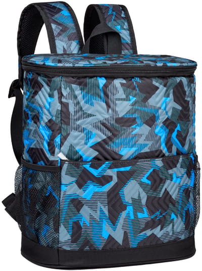 Tas-Picknicktas-Koelrugzak Geïsoleerd - 16 Liter - Lekvrije Koeltas Rugzak - Backpack Cooler voor Picknick, Strand, Wandelen en Werk - Soft Cooler Bag - Lichtgewicht en Comfortabel