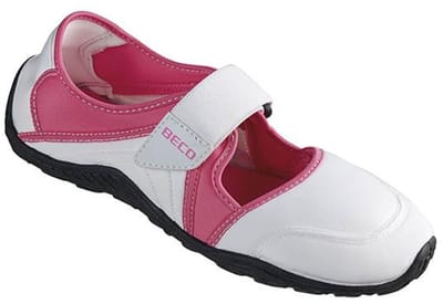 Beco neopreen waterschoenen | Klittenband | Wit/roze - 42