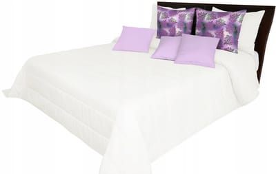 Elegante gewatteerde sprei 240x260 cm - Zandkleurig