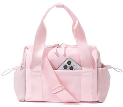 Kleine Sporttas voor Dames - Mini Crossbody Met Waterdichte Compartment, Ideaal Voor Workout, Dans, Sport en Reizen - Roze