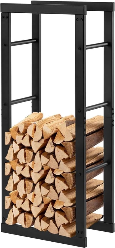Haardhout opslag - Brandhout rek - Voor binnen en buiten - Kachelaccessoire