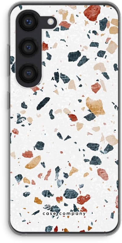 Case Company® - Hoesje geschikt voor Samsung Galaxy S23 hoesje - Terrazzo N°4 - Soft Cover Telefoonhoesje - Bescherming aan alle Kanten en Schermrand