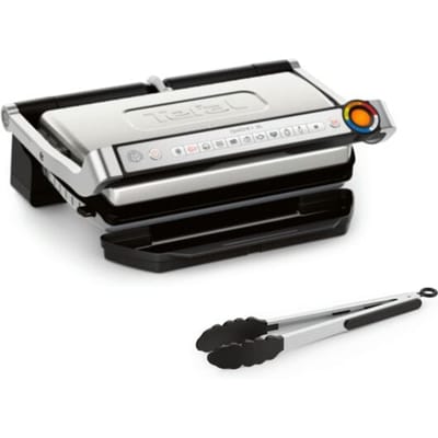 Tefal OptiGrill+ XL GC728D Slimme contactgrill met grilltang - 9 automatische programma's