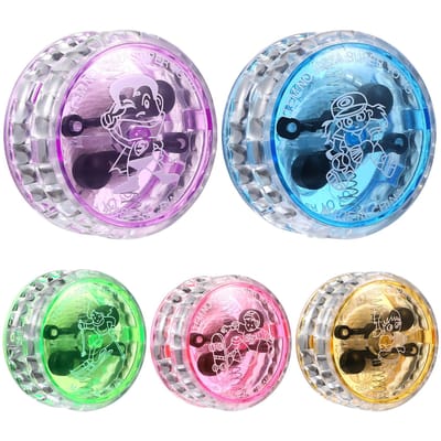 3 Stuks Lichtgevende Yo-yo Bal Treklijn Yoyo Bal voor Kinderen Verlicht het Plezier Verlicht de Speeltijd van het Kind Kinderspeelgoed Willekeurige Kleur