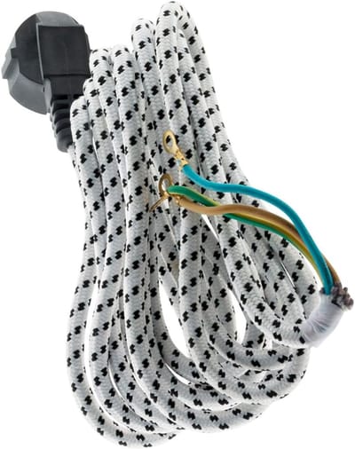 Strijkijzer Snoer - Vervangsnoer - Strijkijzer Reparatie - Hoge Wattage - 7 x 7 x 23 cm - Wit