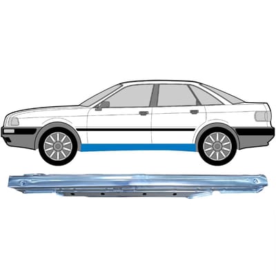 Volledige dorpel voor Audi 80 B3 1986-1991 / Links