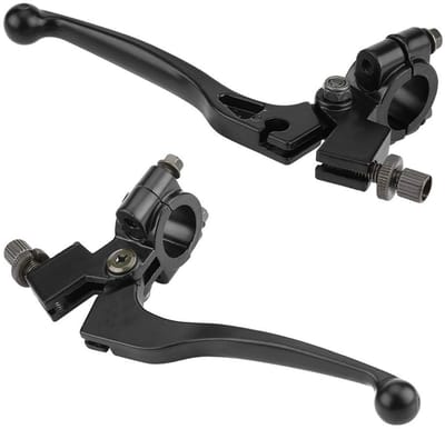 Dailygoods - Koppeling Remhendel - Opvouwbare Koppelingshendel - Geanodiseerd Aluminium - Zwart - Handrem voor Dirt Bike - Geschikt voor 50CC-125CC