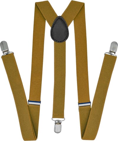 Fako Fashion - Heren Bretels - Dames Bretels - Effen - 100cm - Goud