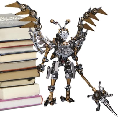 Metalen 3D Puzzels - Bouwpakket Modellen - Cognitieve Vaardigheden Trainen - Oude Chinese Figuren - Tot 21 cm Hoog - Metaal