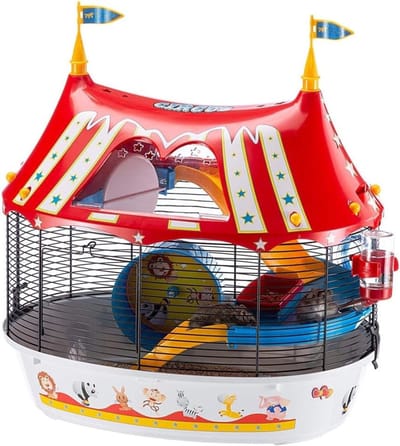 SCH® Hamsterkooi - Meerkleurig - 50cm x 34cm x 43cm