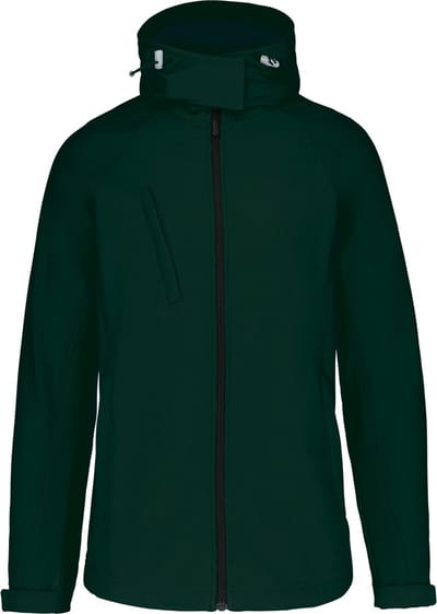 Kariban Dames softshell jas met afneembare capuchon K414 - Bottle Green - M