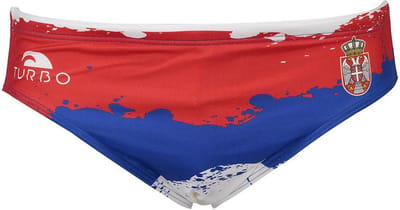 Turbo Srbja Zwemslip Rood,Blauw 3XL Man