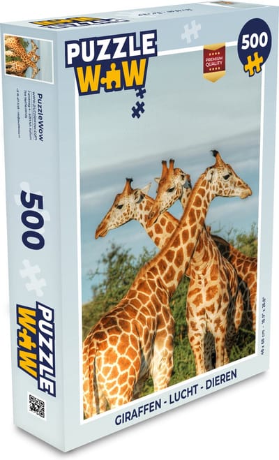 Puzzel Giraffen - Lucht - Dieren - Legpuzzel - Puzzel 500 stukjes