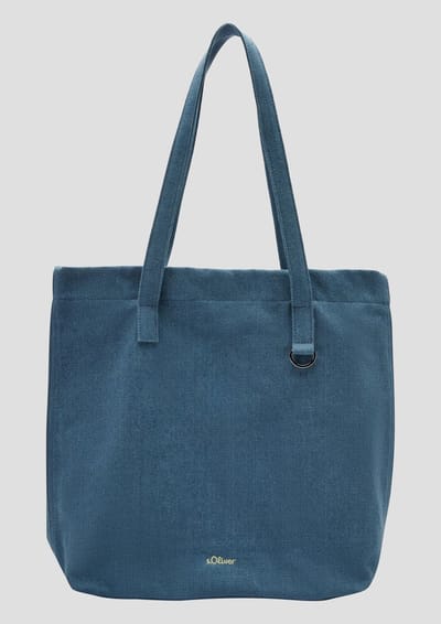 s.Oliver - female - Robuuste denim draagtas met vaste schouderriem