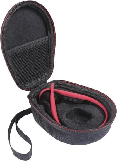BukkitBow - Carry Case voor Aftershokz Aeropex/OpenMove/Trekz/Titanium/Air - Hard Cover voor Bluetooth Oordopjes - Opberg Tas/Hoes - Zwart