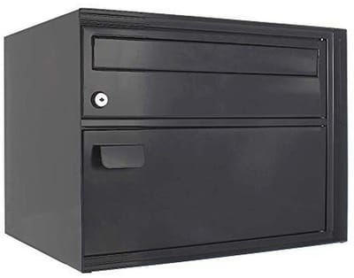 Pakketbrievenbus - Brievenbus met pakketvak - Veilig post ontvangen - Dubbel vak - 315x415x305 mm - Antraciet