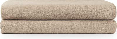 Blumtal Terry Handdoeken Set - 2 x Baddoek - 70 x 140 cm - Taupe