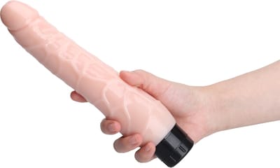 Being Fetish - Vibrerende Dildo - 24,8 cm x 5 cm – Lichte huidskleur