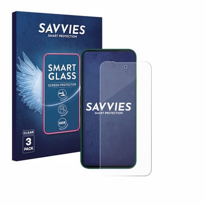 3 Stuks Savvies Screenprotector - geschikt voor Fairphone 6 - beschermfolie glas transparant